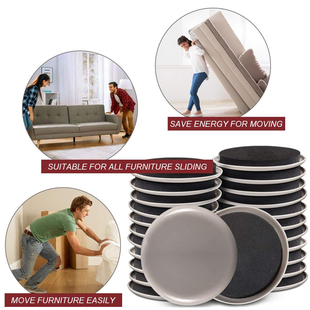 Yelanon sliders help move tables, dressers, sofas with minimal noise.