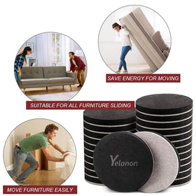 Yelanon reusable felt pads offer long-lasting floor protection during moves