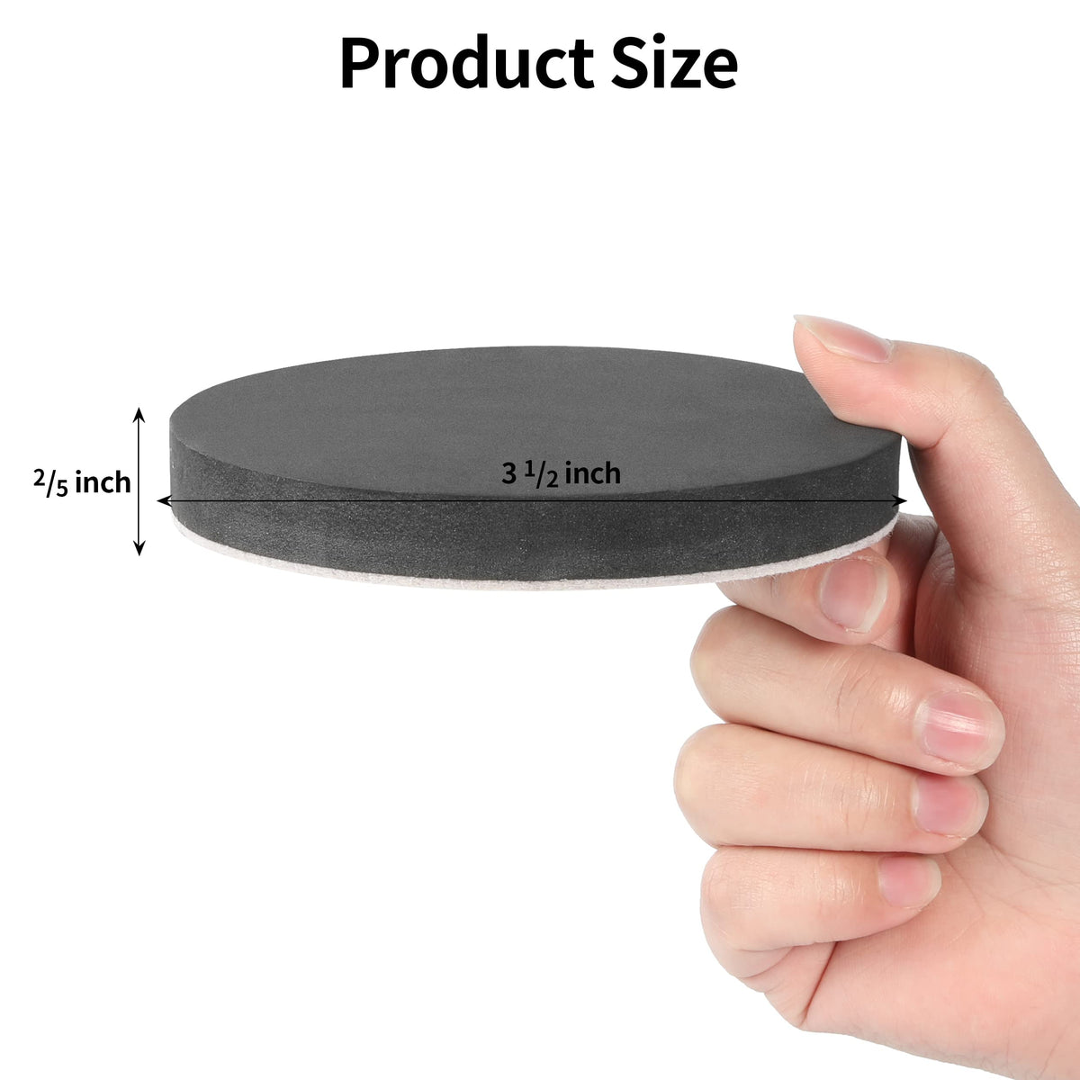 Yelanon self-adhesive sliders apply quickly to furniture feet for floor protection