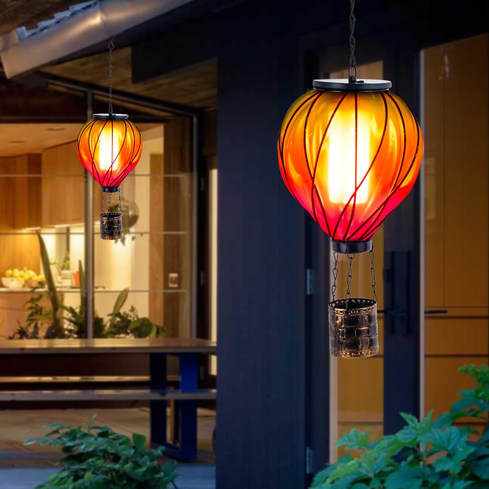 YELENEW outdoor garden decor at dusk enhances patio atmosphere.