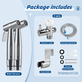 Yellara bidet sprayer stainless-steel-construction highlights durable construction.