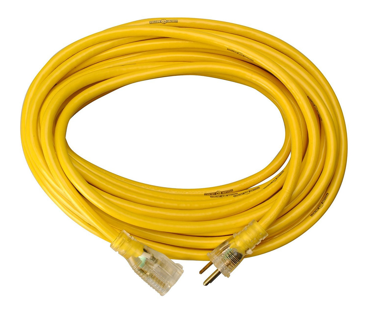 Yellow Jacket 2888 lighted end detail highlights power status in low-light conditions.