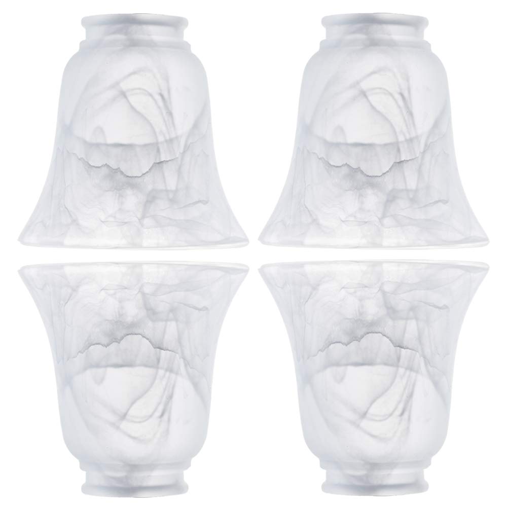 YELOKIE set of four premium ceiling fan light covers for a cohesive look