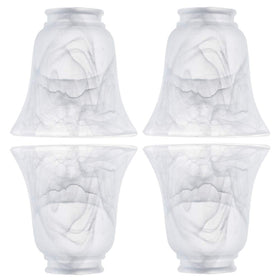 YELOKIE set of four premium ceiling fan light covers for a cohesive look