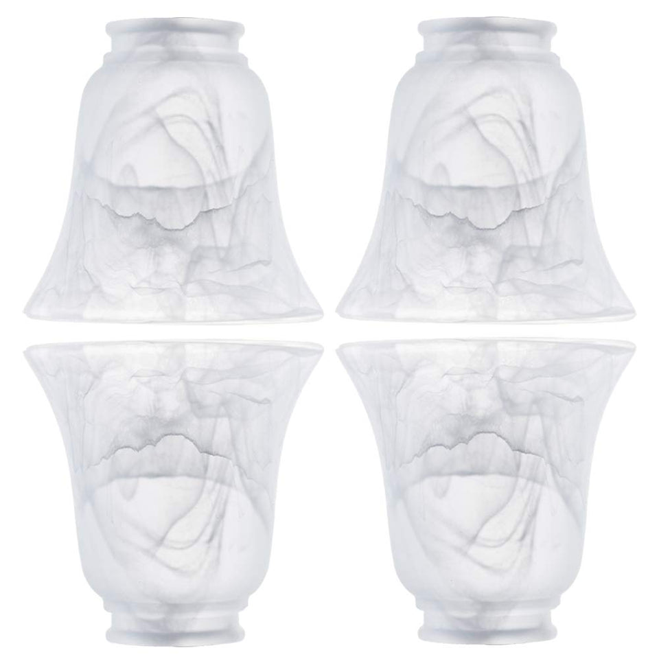 YELOKIE set of four premium ceiling fan light covers for a cohesive look
