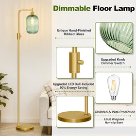 Yemela included 2700K LED bulb delivers warm, energy-efficient lighting