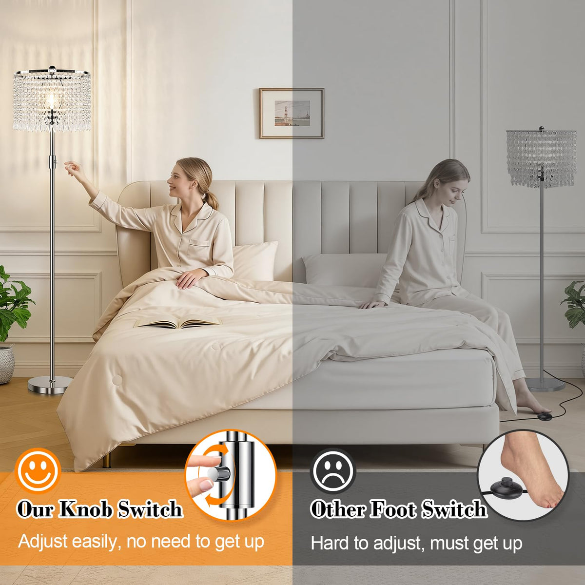 Yemela nursery-ready lamp with stable, safe design