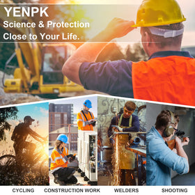 YENPK ANSI Z87.1+ certified eyewear guards against debris and dust