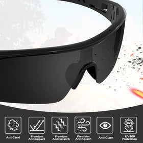 YENPK mirror frame safety glasses with ventilation design to reduce fog and heat.
