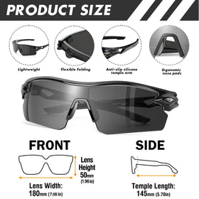 Close-up of YENPK polycarbonate lenses offering clear vision and impact resistance