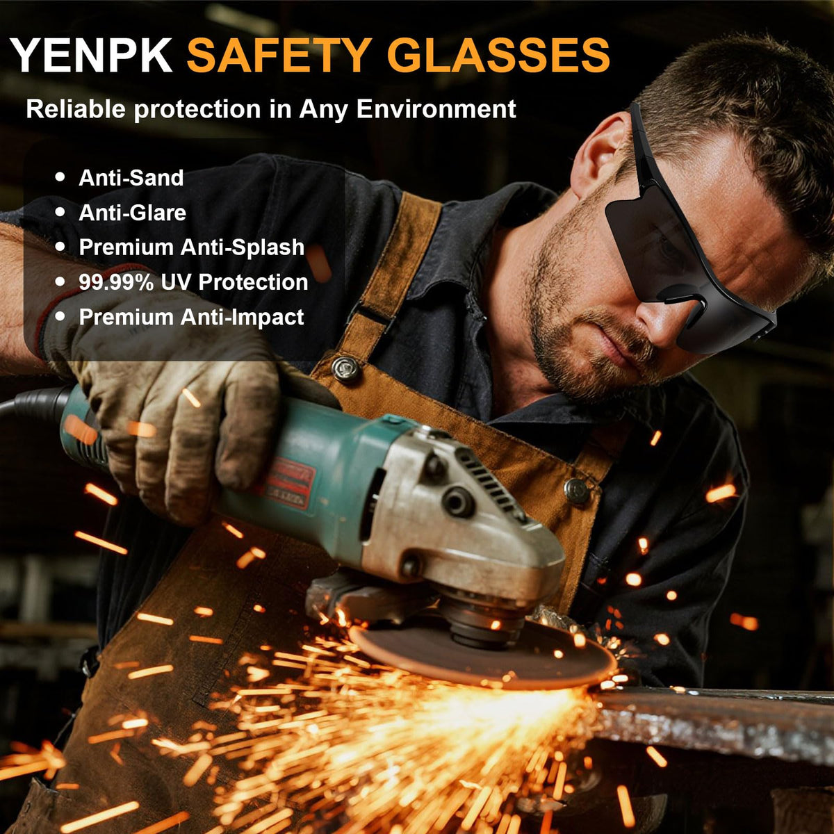 YENPK 12-pack safety glasses providing value for families and teams.