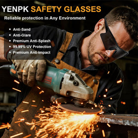 YENPK 12-pack safety glasses providing value for families and teams.