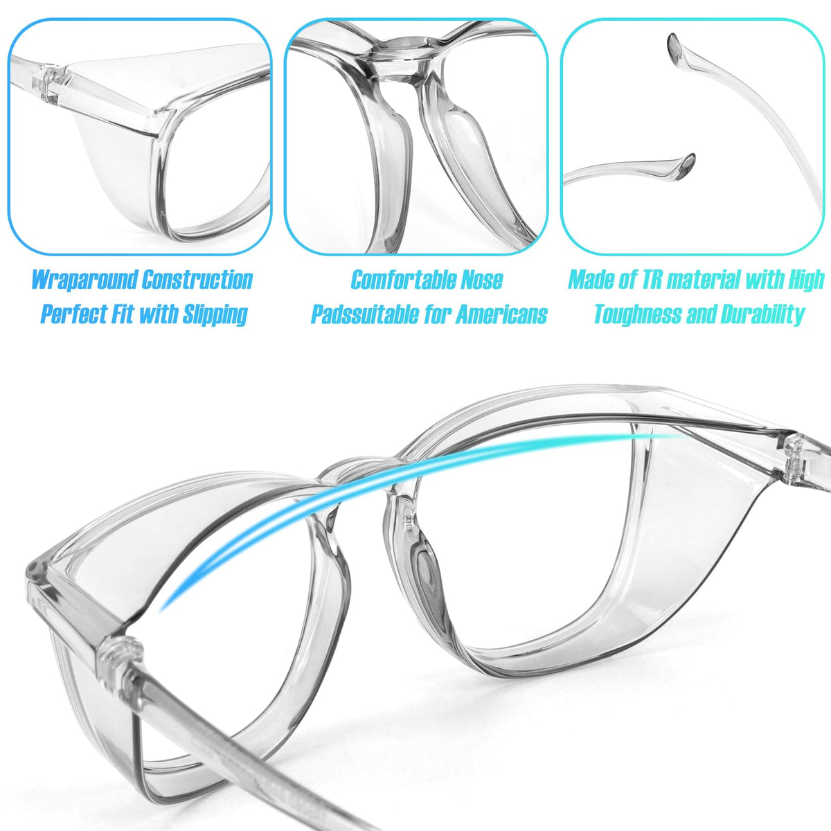 YENPK safety glasses ANSI Z87+ compliant for safety and impact resistance