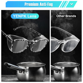 YENPK safety glasses colorful rainbow frames for stylish protection