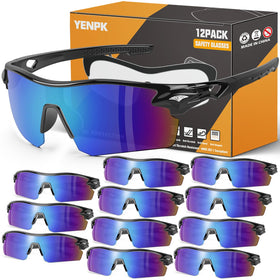 YENPK safety glasses show a fashionable design for all-day comfort.