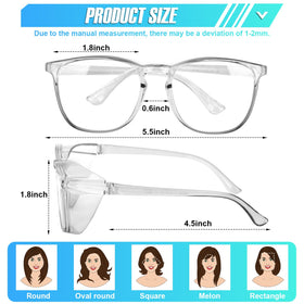 YENPK safety glasses with lightweight, durable frames