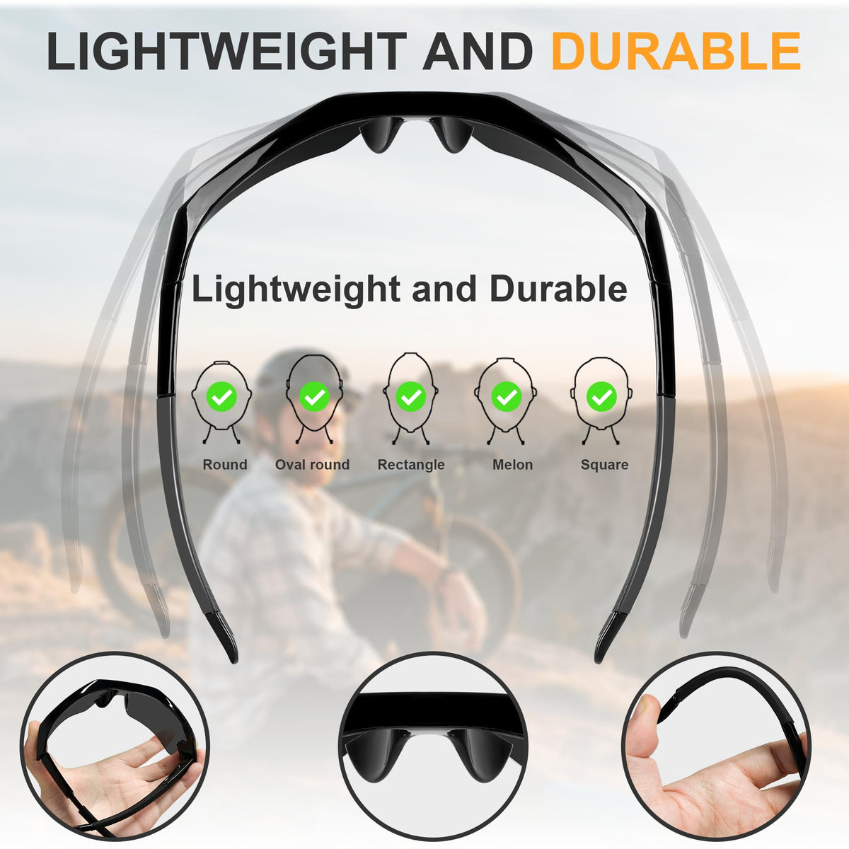 YENPK ultra-light safety glasses with integrated nose pads for long wear comfort.