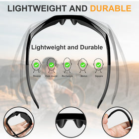 YENPK ultra-light safety glasses with integrated nose pads for long wear comfort.
