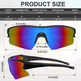 YENPK safety glasses UV400 protection blocks most UV rays for outdoor activities.