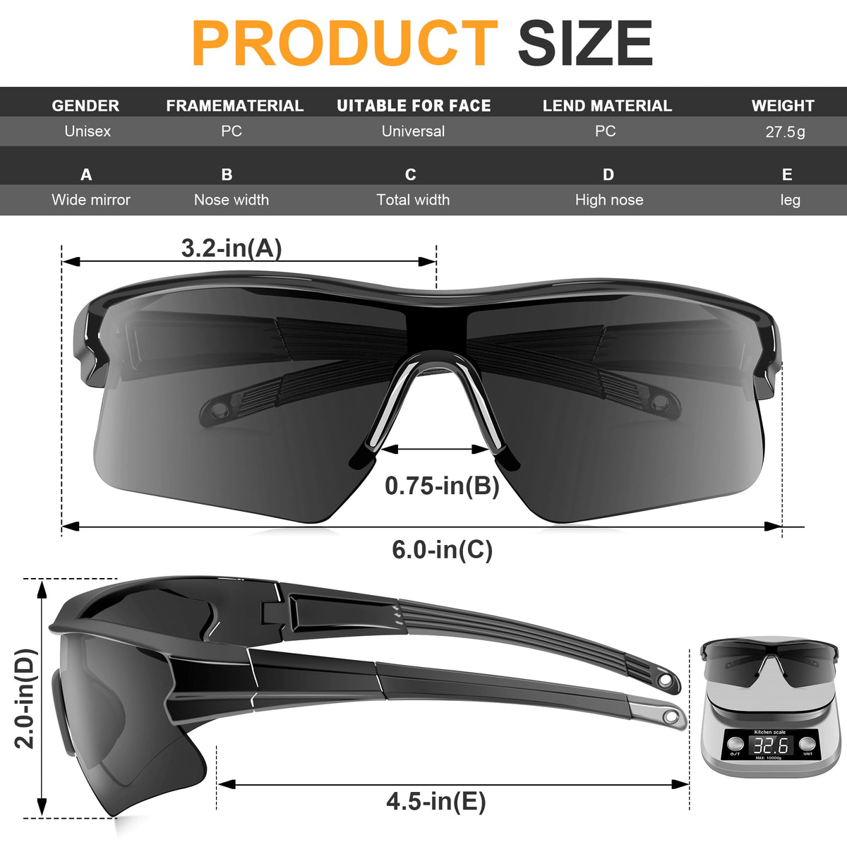 YENPK tinted safety glasses with UV400 protection for outdoor projects.