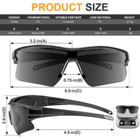 YENPK tinted safety glasses with UV400 protection for outdoor projects.