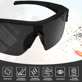 YENPK tinted safety glasses with UV400 protection for outdoor tasks