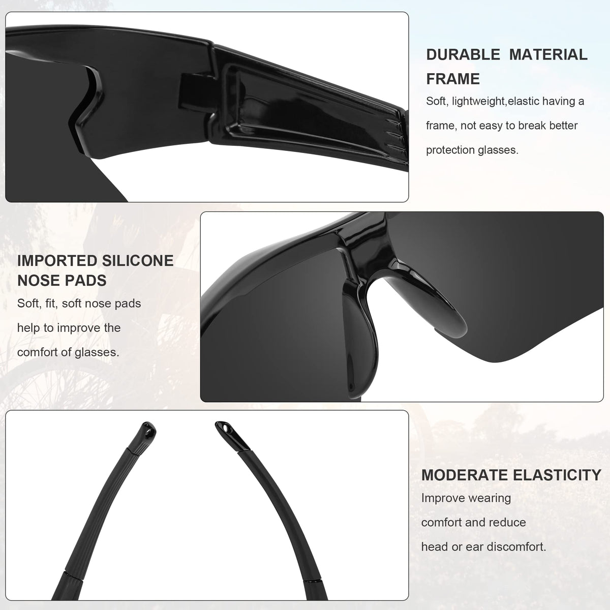 YENPK universal-fit safety glasses for men and women in many settings