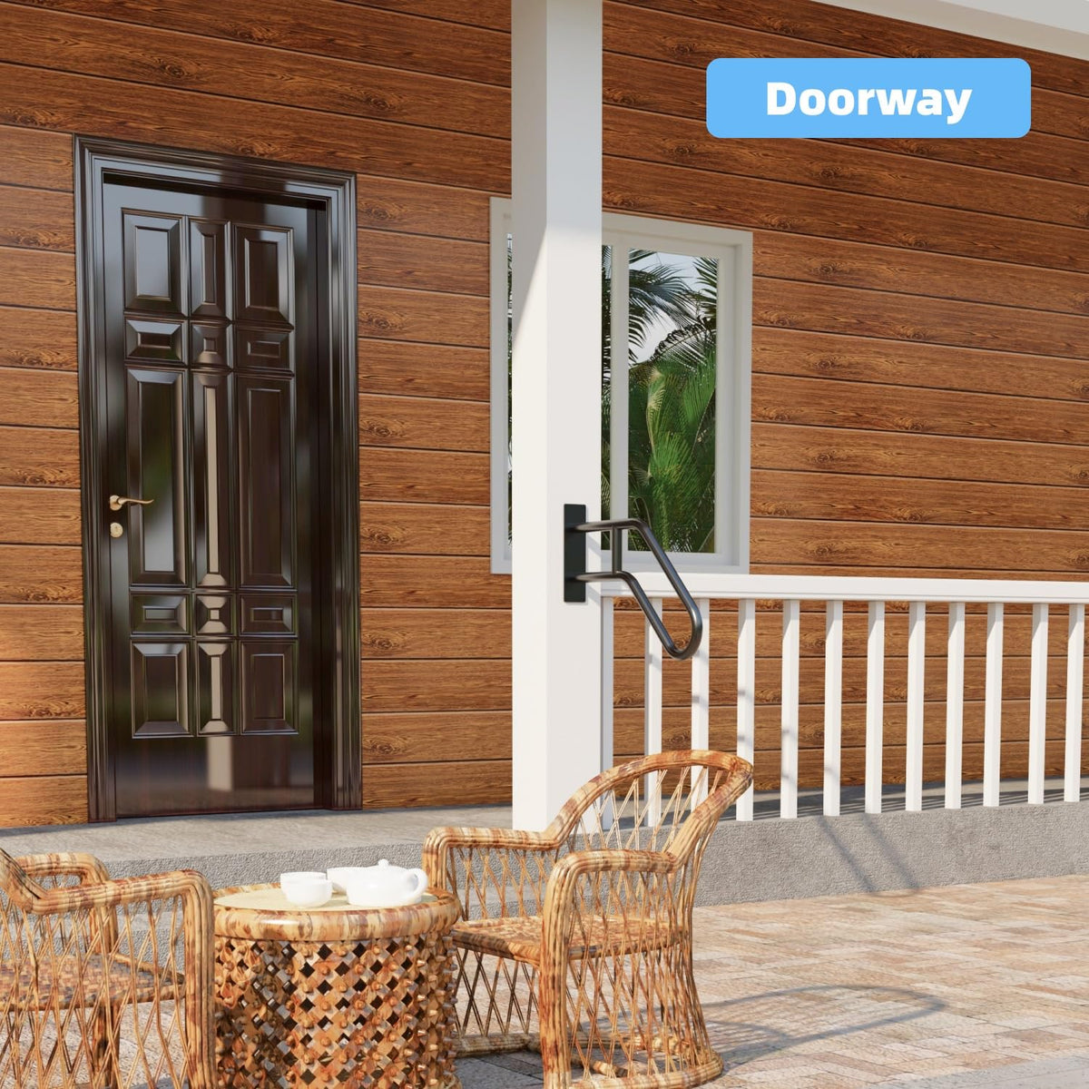 YEOOE durable stair rail for outdoor stairs and high-traffic areas