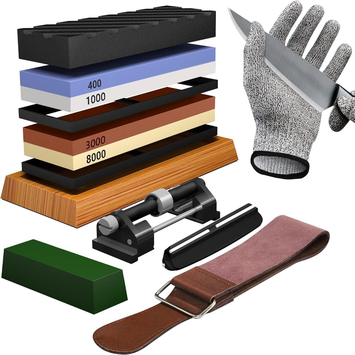 YeopAsda knife sharpening stone kit box for at-home sharpening.