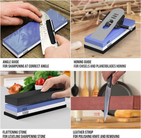 YeopAsda leather strops and polish compound remove burrs smoothly.