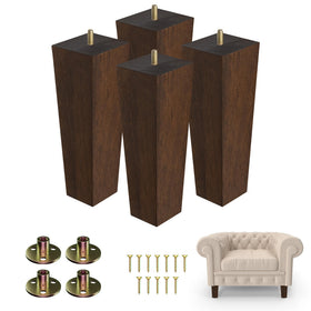 Yes4All 8-inch square black wood leg ready for upgrade and stability.