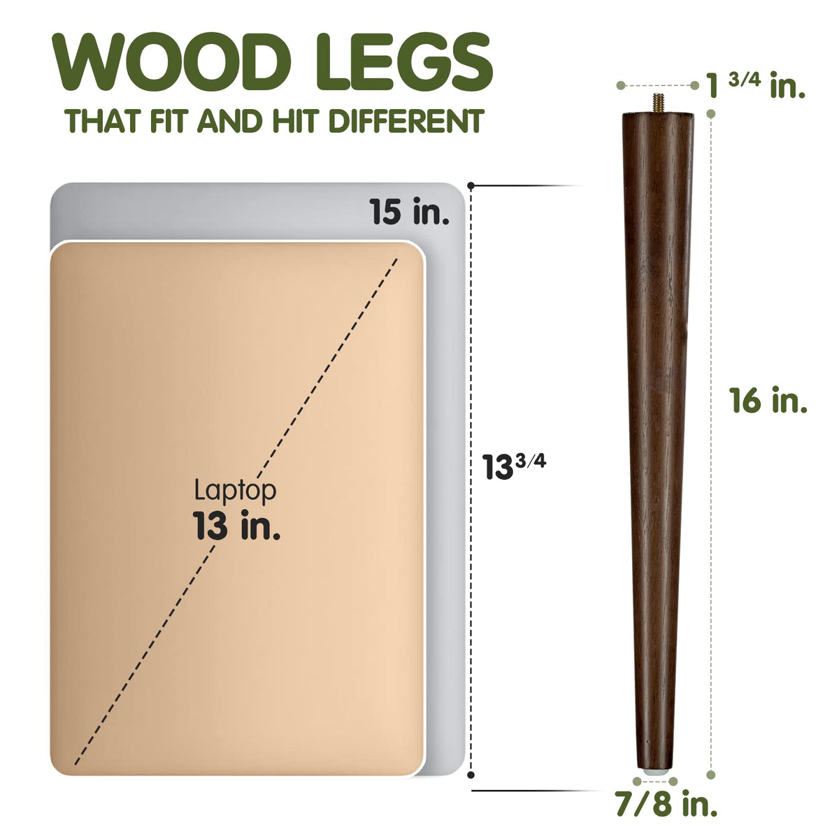 Yes4All coffee table leg with glide bottom protecting floors