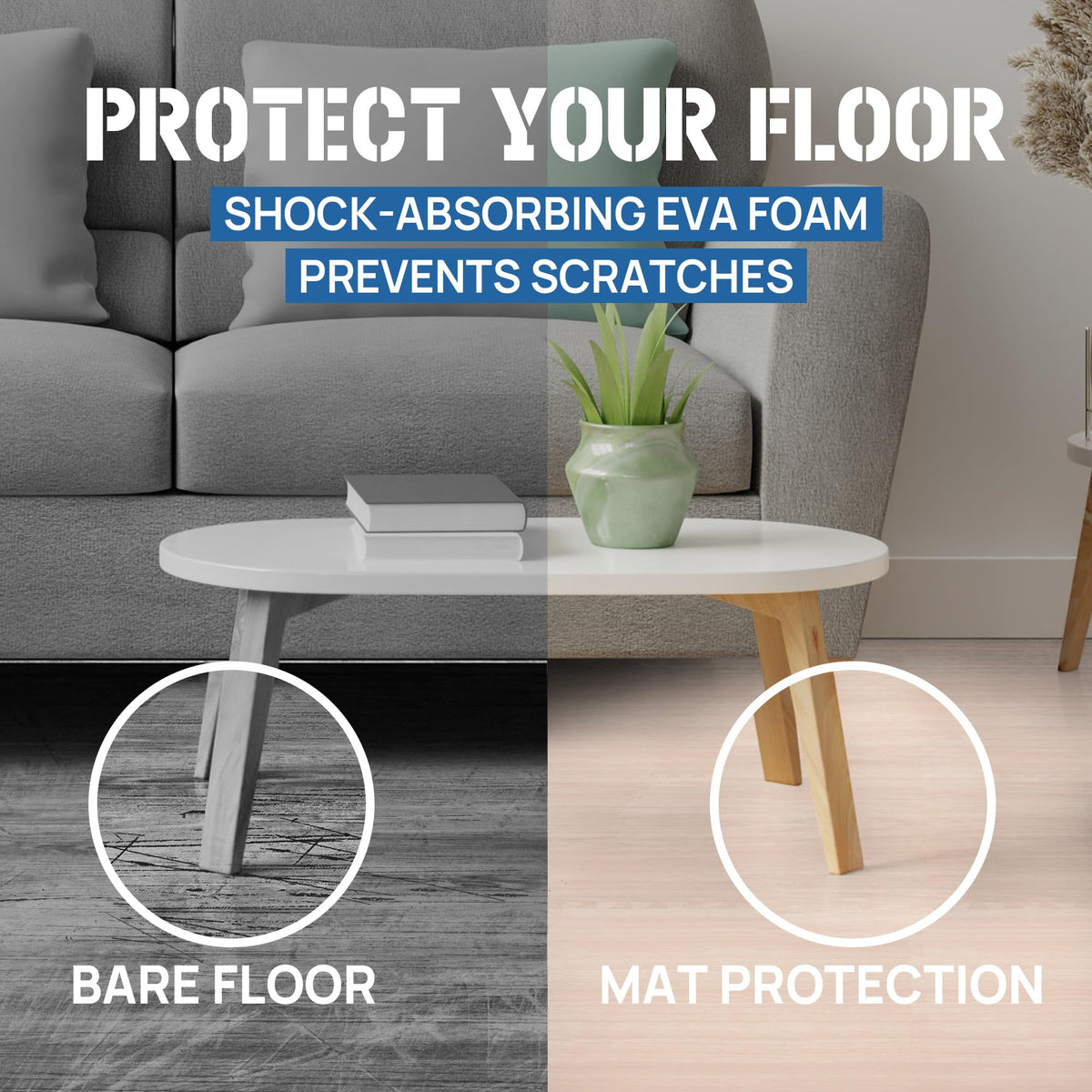 Yes4All interlocking mats easy to clean with a damp cloth