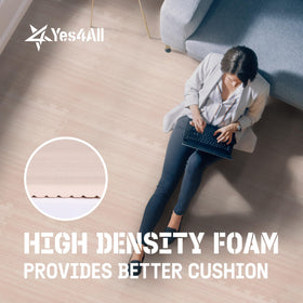 Yes4All mats stored compactly for versatile room layouts
