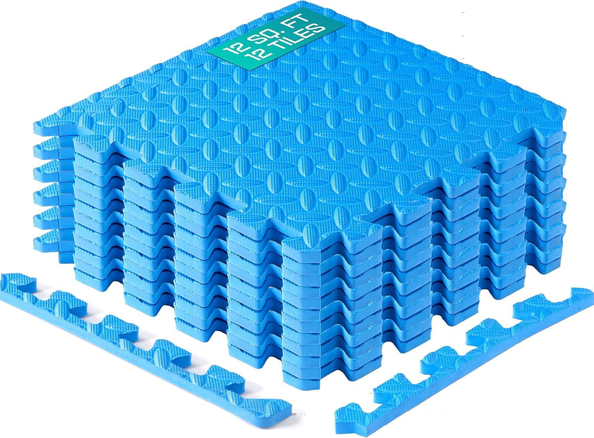 Yes4All EVA interlocking mats: tile assembly for customizable flooring.