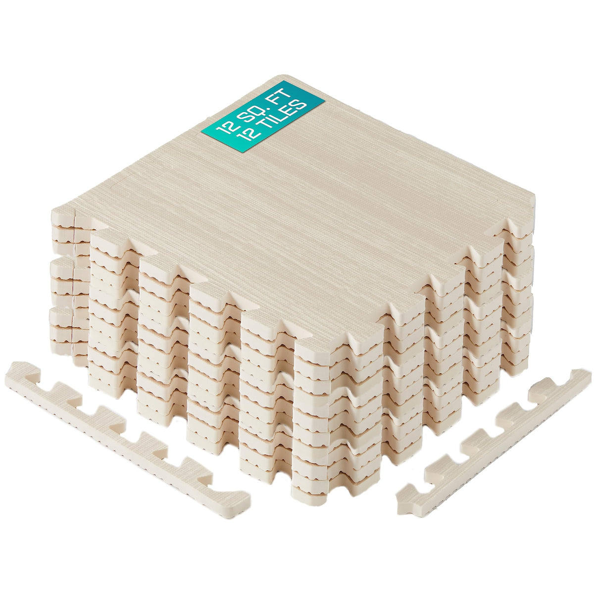Yes4All EVA interlocking mats with wood-print tiles for living room decor and comfort