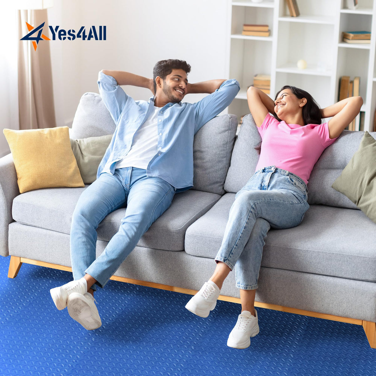 Yes4All EVA foam padding: soft underfoot comfort for daily use.