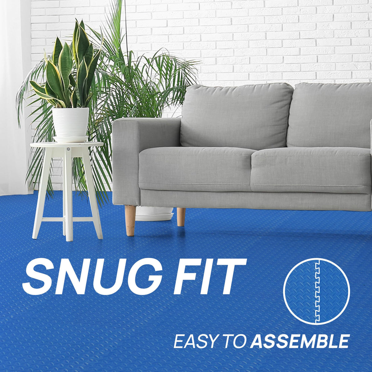 Yes4All EVA interlocking mats: stackable design for easy storage.