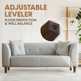 Yes4All heavy-duty wood leg securely supporting furniture up to 800 lbs.