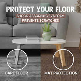 Yes4All interlocking tiles are lightweight and stackable for space-saving storage.