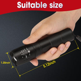 YesBes compatible with AAA or 18650 batteries for flexible power.