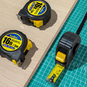 YesBes 16ft tape measure blade with bold numerals for easy reading.