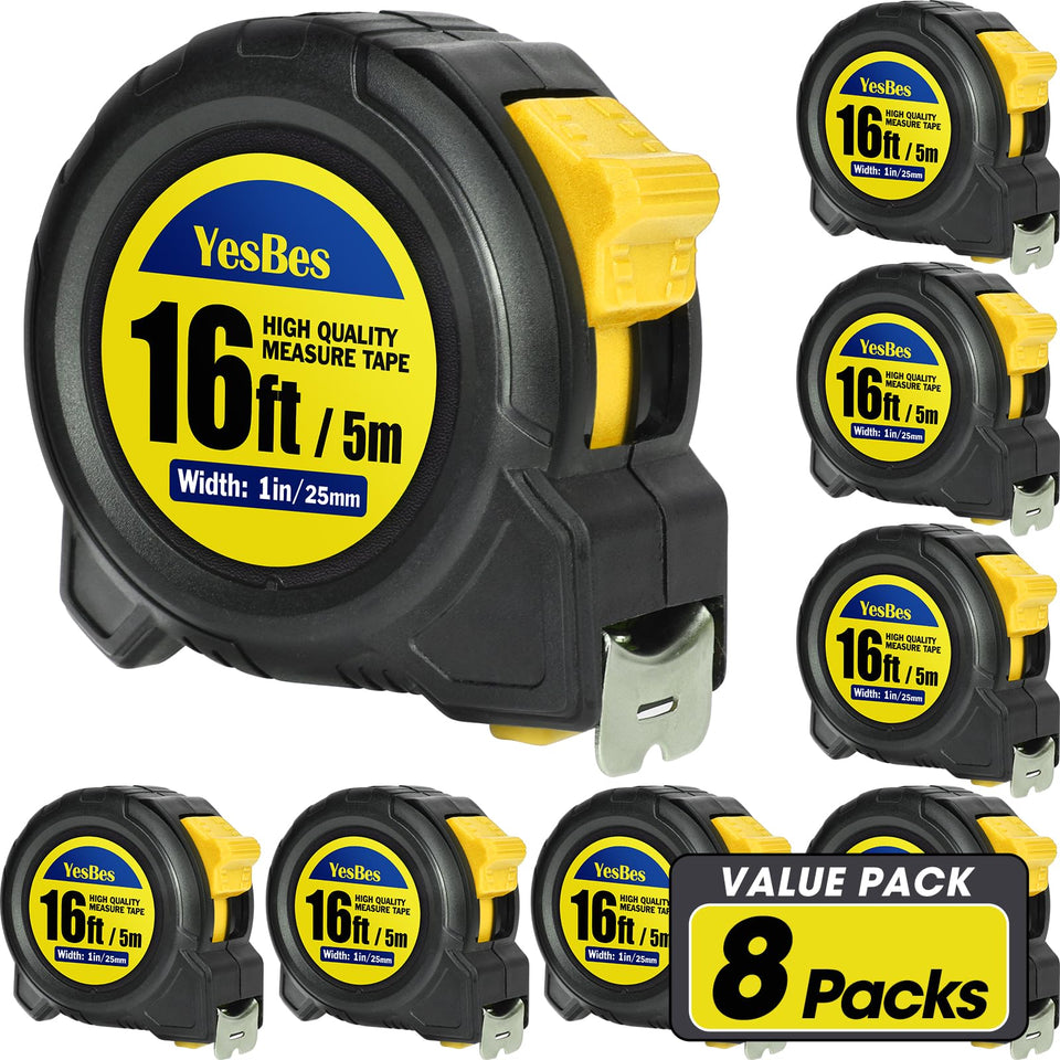 YesBes 16ft tape measure case shows rugged housing protecting the blade.