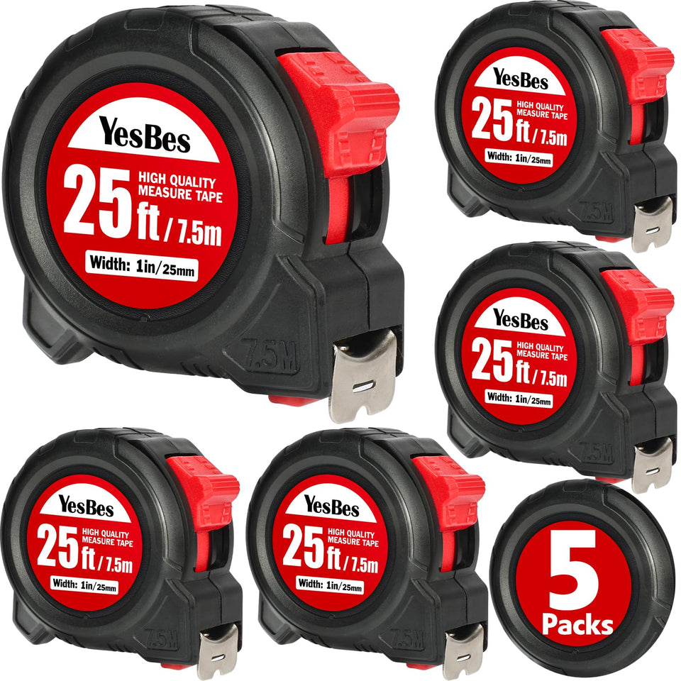 YesBes tape measure outer case shows durable ABS construction for daily tasks.
