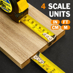 YesBes 8-pack bulk tape measure set ready for multiple projects.