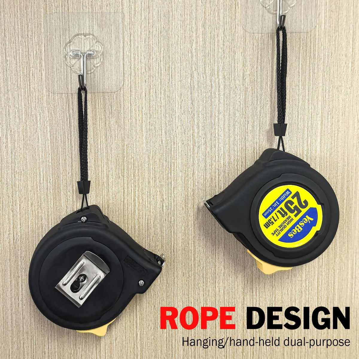 YesBes tape measure durable steel blade supports long-lasting use
