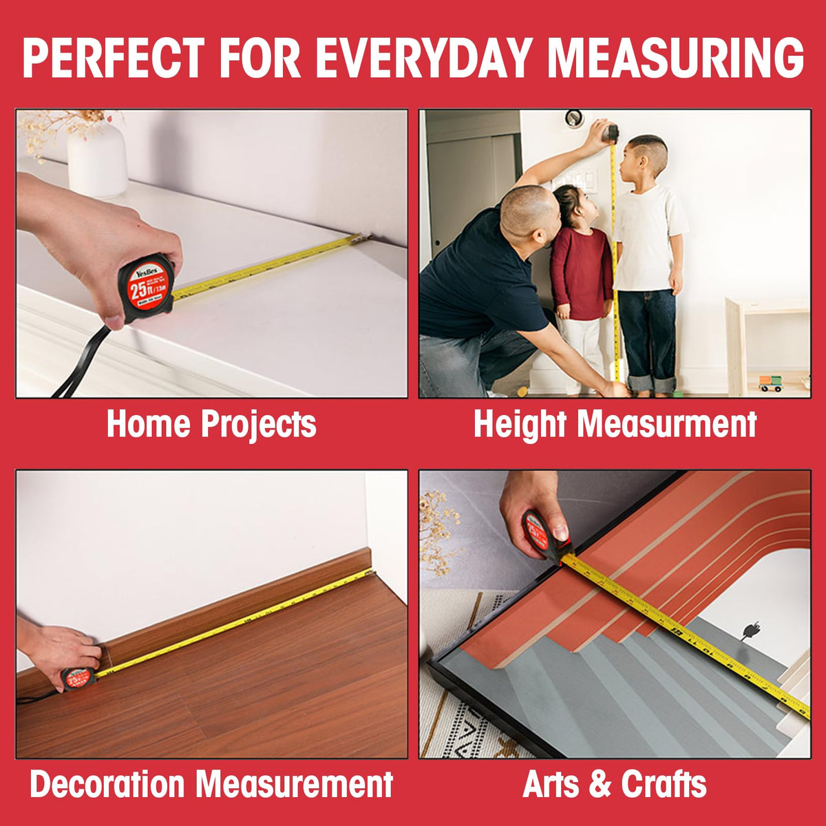 YesBes steel belt offers strong, flexible ruler performance.
