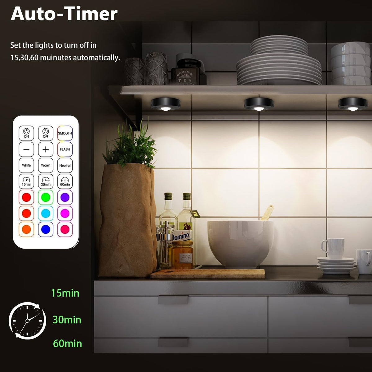 Yesenlight remote and touch control provide convenient color and brightness adjustment