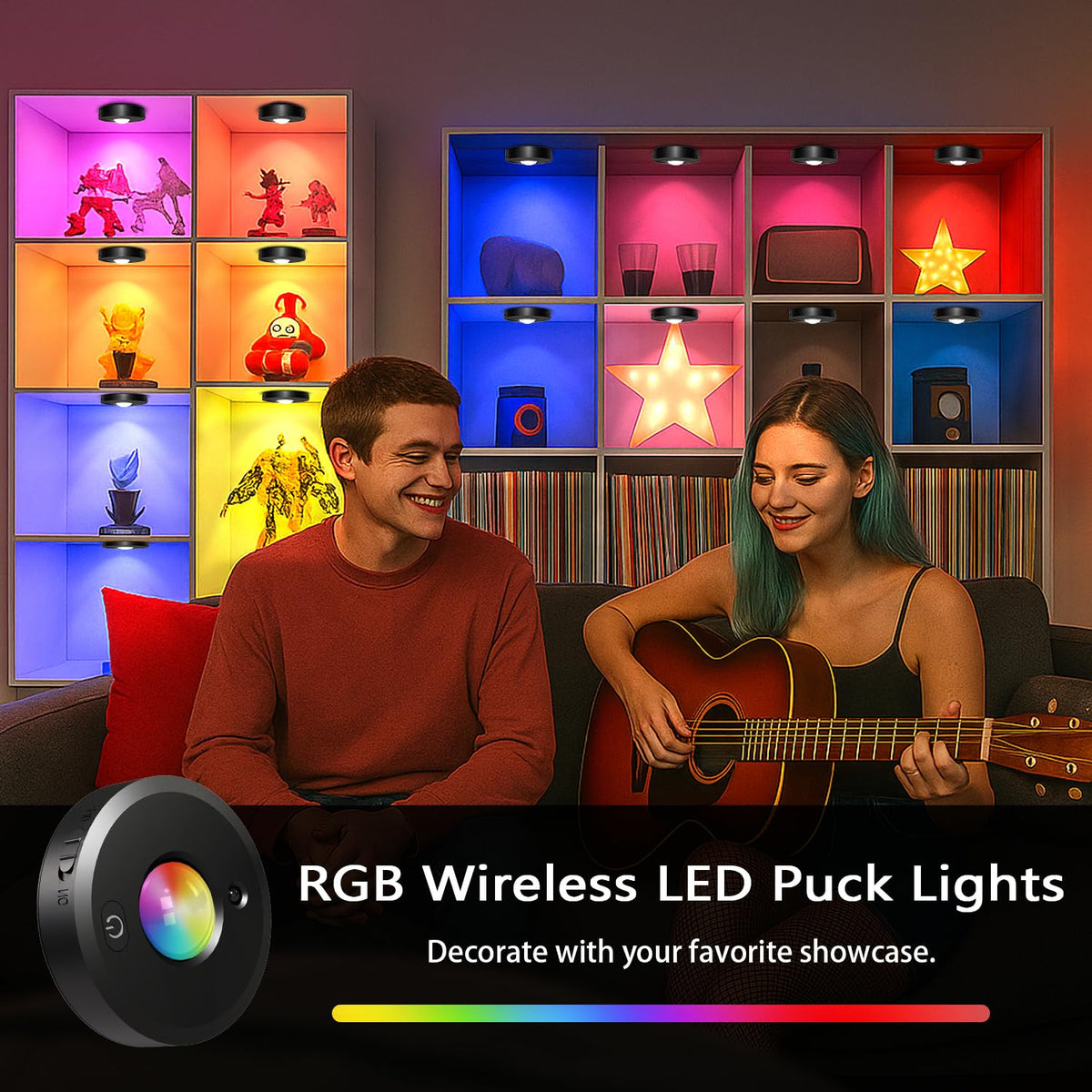 Yesenlight USB-charging puck lights charge rapidly for uninterrupted use