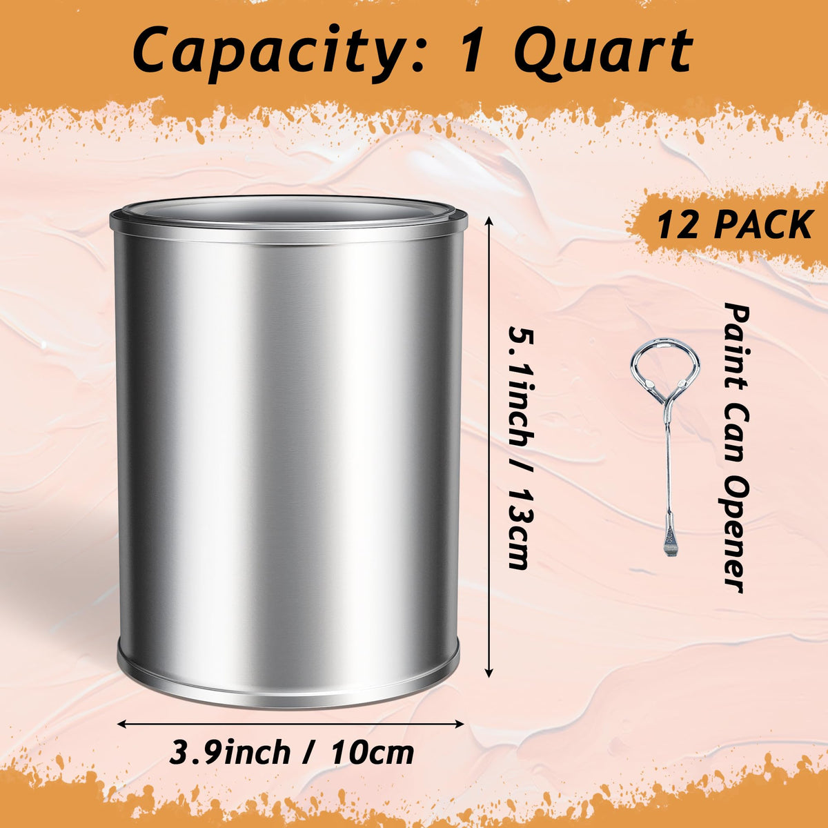 Yeshine lightweight round paint containers are easy to carry between rooms.